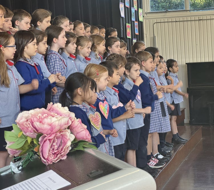 Junior Choir at Grandfriend's Day